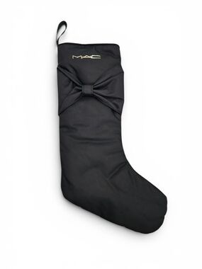 MAC 2022 Black Satin Bow Stocking